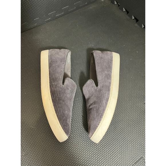 Birdies The Swift Corduroy Ribbed Slip On Comfort Sneakers‎ Charcoal Gray 8 - Picture 4 of 8